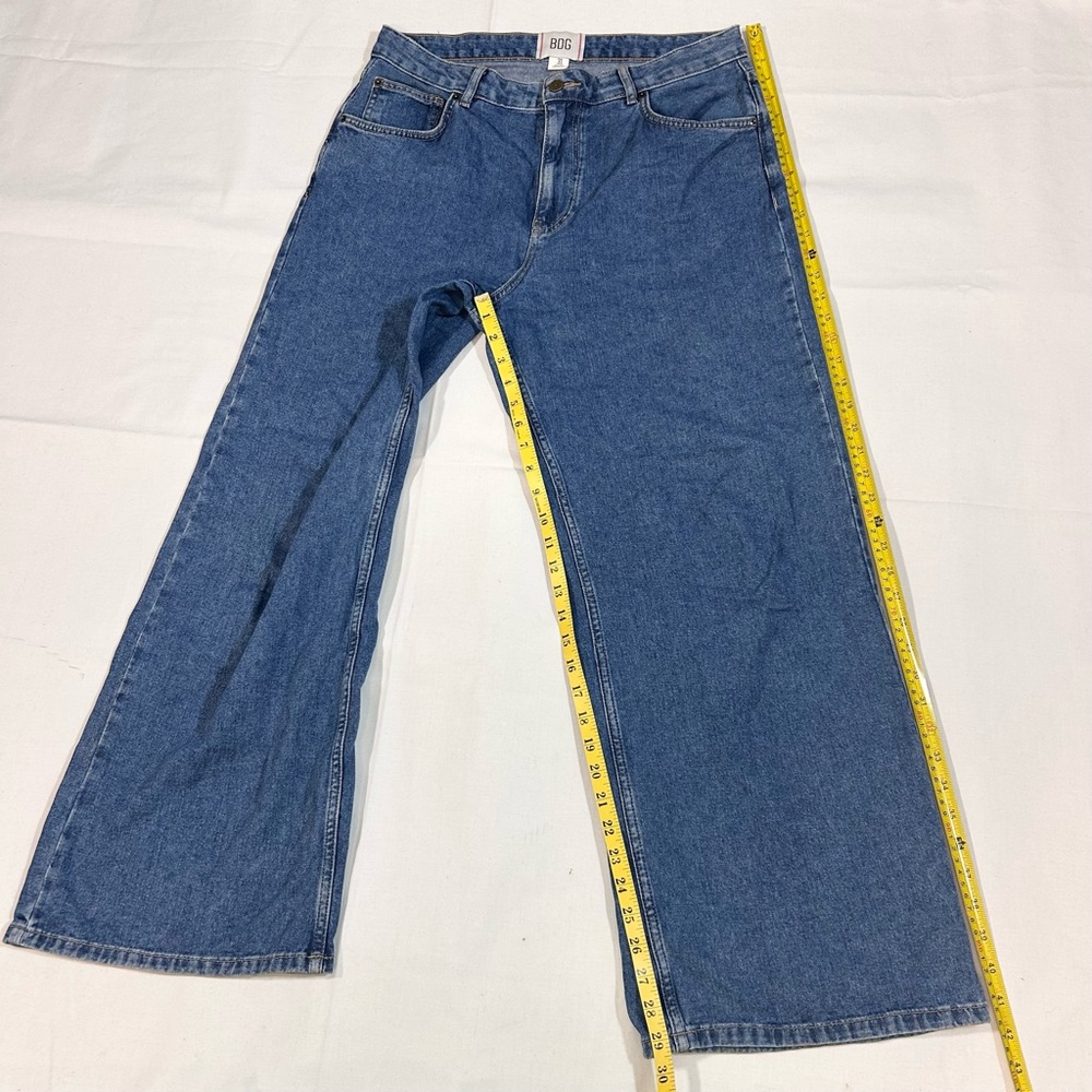 BDG Urban Outfitters Mens 31-32x29.5 Wide Leg Baggy Jeans Grunge Skater Y2K EUC - Picture 2 of 7